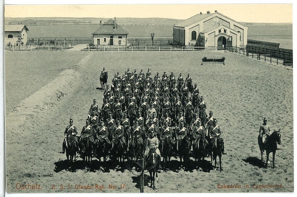 14768-Oschatz-1912-1._Königlich_Sächsisches_Ulanen-Regiment_Nr._17_-_Eskadron_in_Zugkolonne-Brück__Sohn_Kunstverlag.jpg